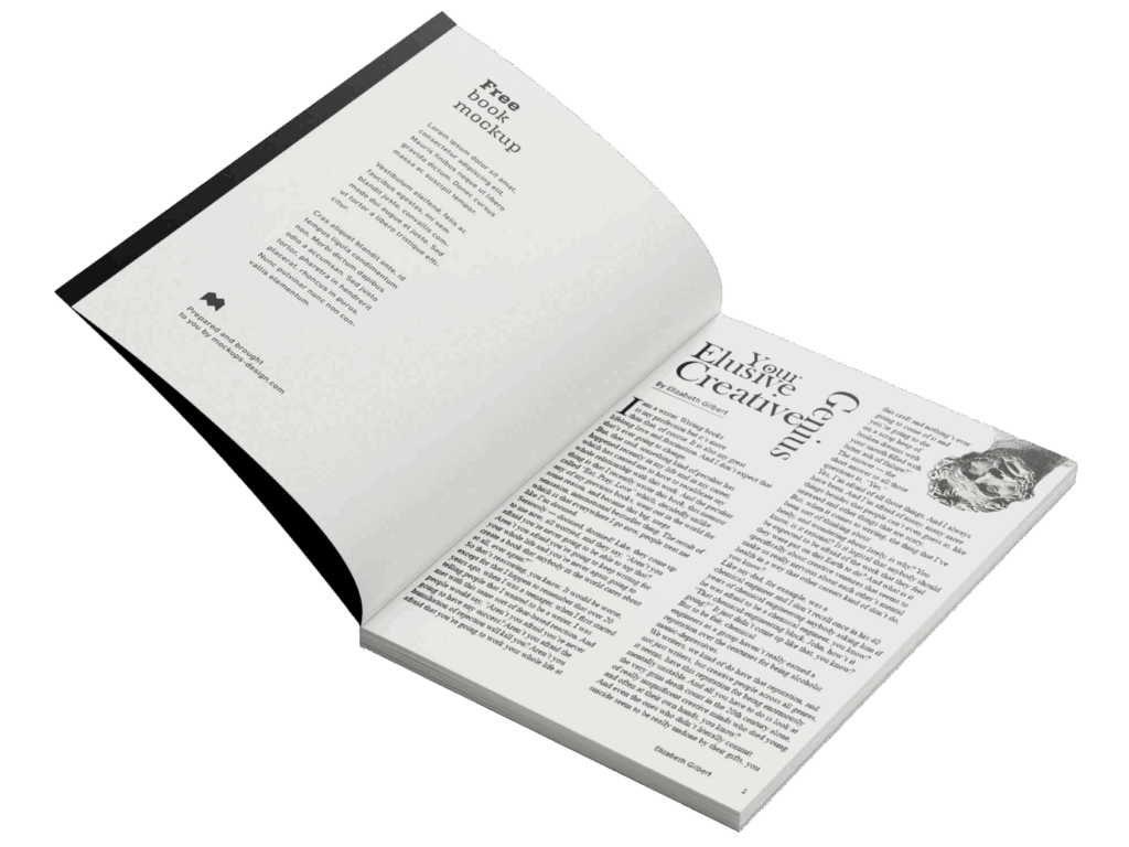 first page mockup transparent