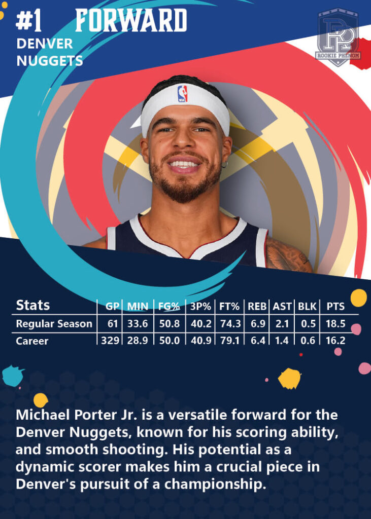 Michael back trading card