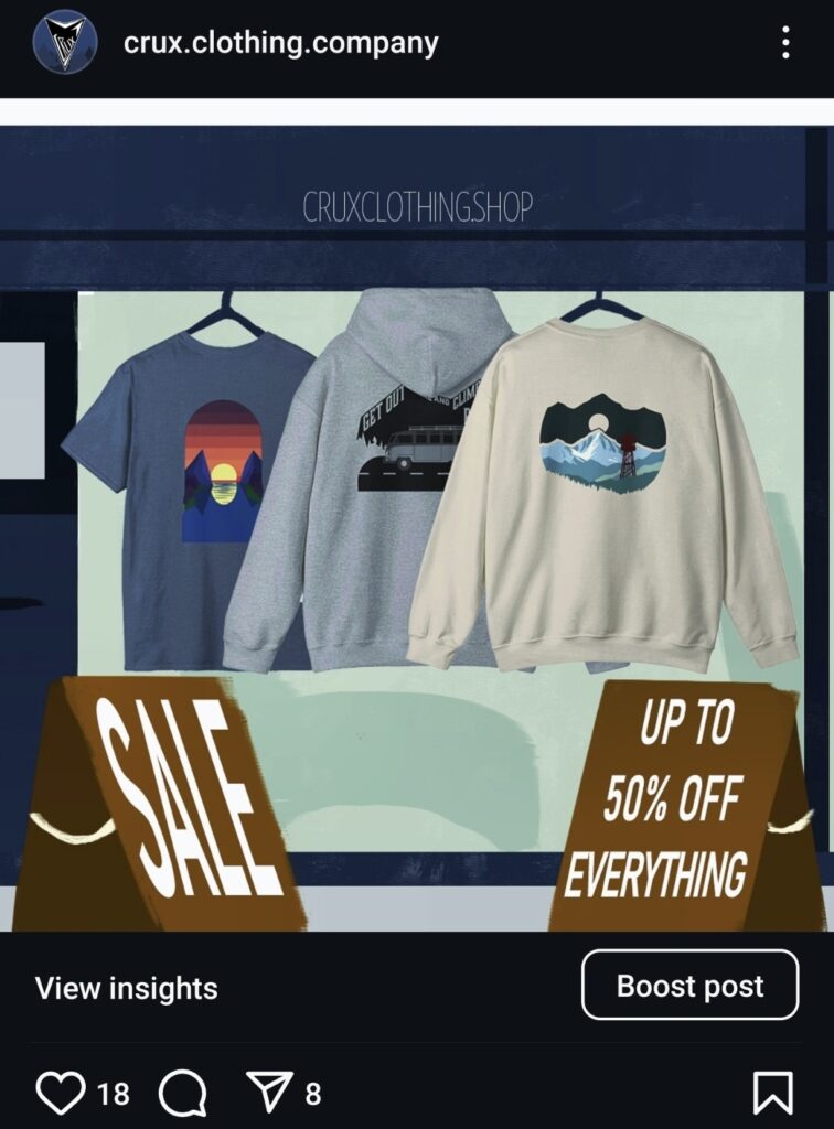 social media ad